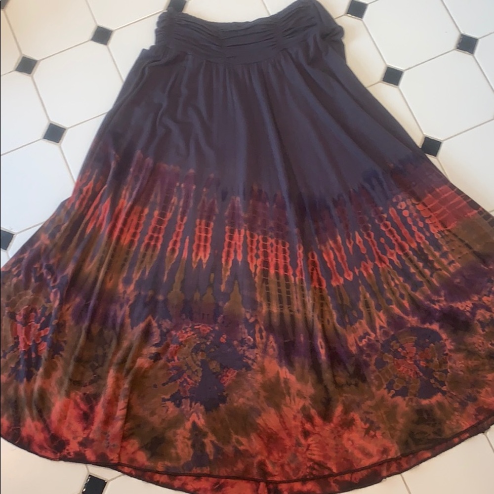 Ankle Length (36”) tie dye skirt